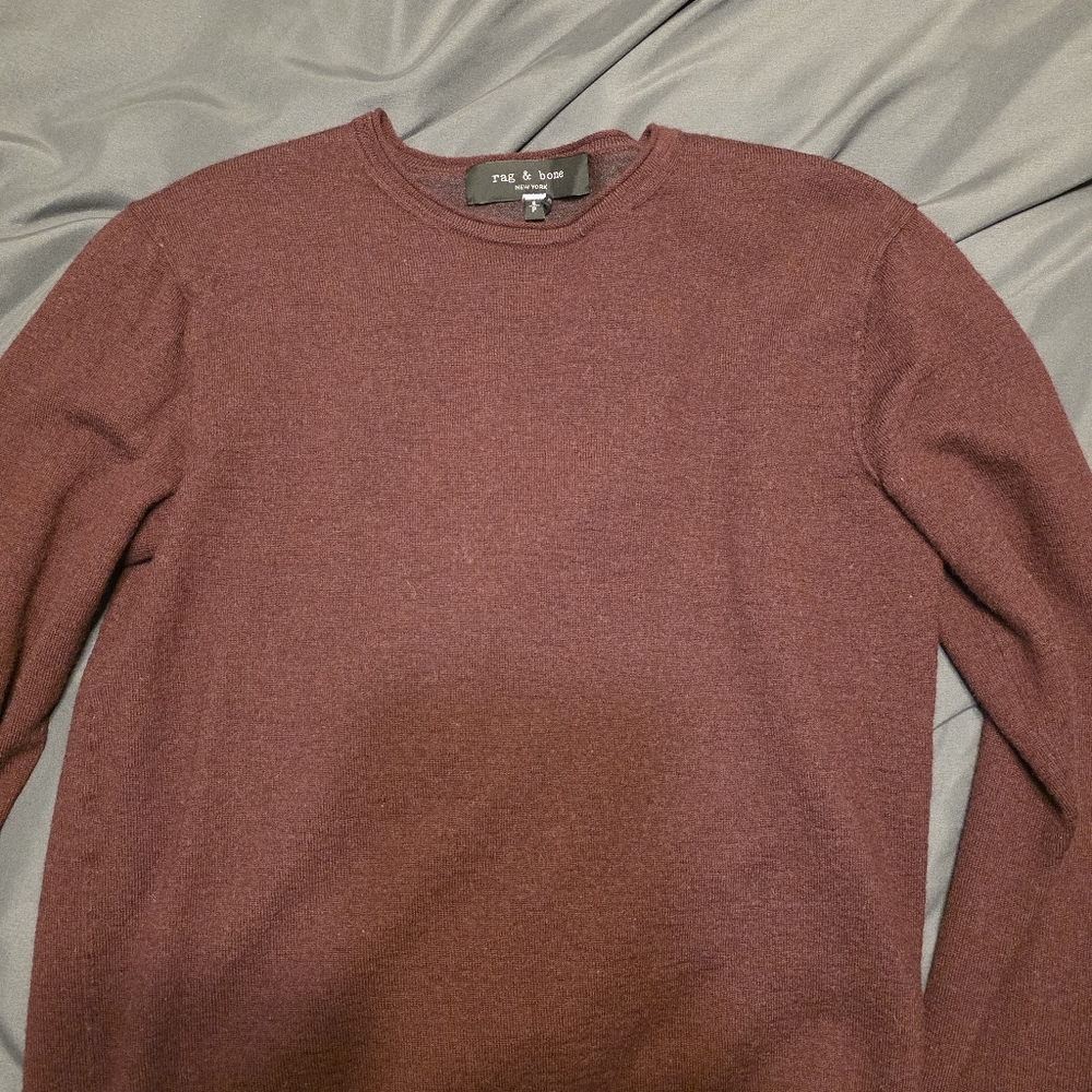 Rag & Bone Burgundy Wool Sweater